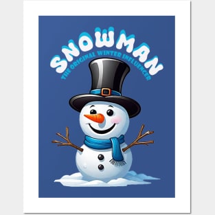 snowman Posters and Art
